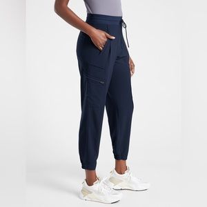 Athleta Navy Blue Venture Lightweight Travel Jogger Pant 4